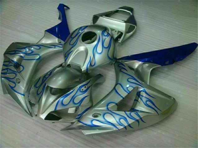 Blau Flamme Silber Honda CBR 1000 RR 06-07 Verkleidungen