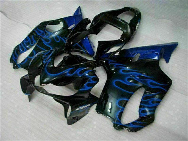 Blau Flammen Honda CBR 600 F4i 01-03 Verkleidungen
