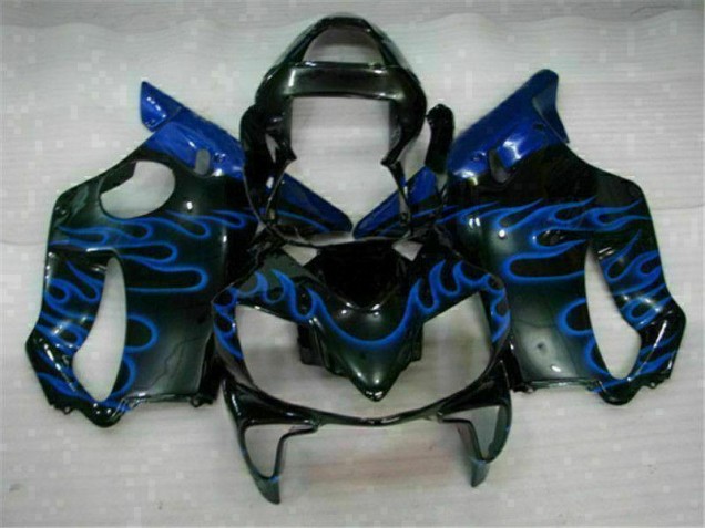 Blau Flammen Honda CBR 600 F4i 01-03 Verkleidungen