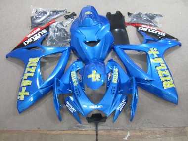 Blau Gelb Rizla Suzuki GSXR 750 K6 06-07 Verkleidung