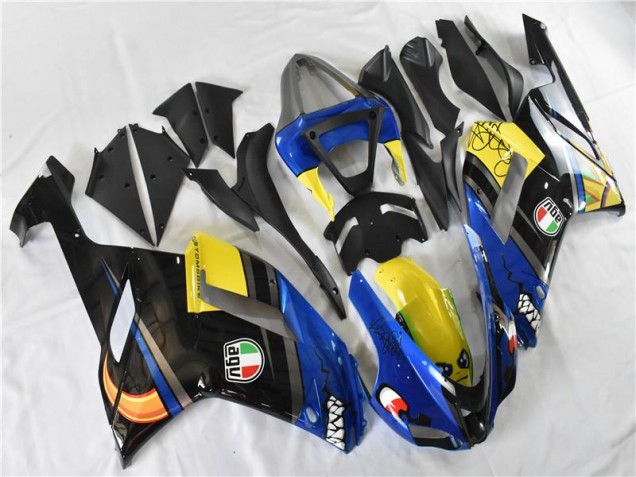 Blau Hai Kawasaki ZX6R 07-08 Verkleidungen Blau Hai Kawasaki ZX6R 07-08 Verkleidungen