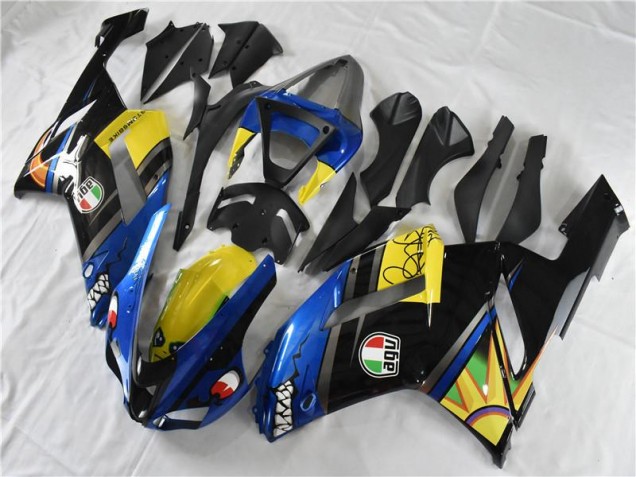 Blau Hai Kawasaki ZX6R 07-08 Verkleidungen Blau Hai Kawasaki ZX6R 07-08 Verkleidungen