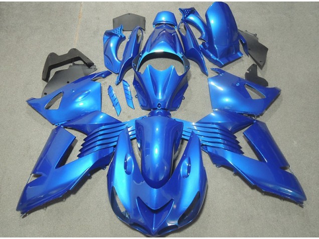 Blau Kawasaki ZX14R ZZR 1400 06-11 Verkleidungen