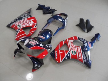 Blau Rot Castrol Zykluswelt Honda CBR 900 RR 954 02-03 Verkleidungen