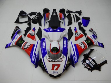 Blau Rot KGN 17 Yamaha R1 15-19 Verkleidungen