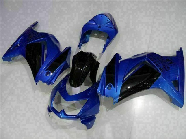 Blau Schwarz Kawasaki EX250 08-12 Verkleidungen