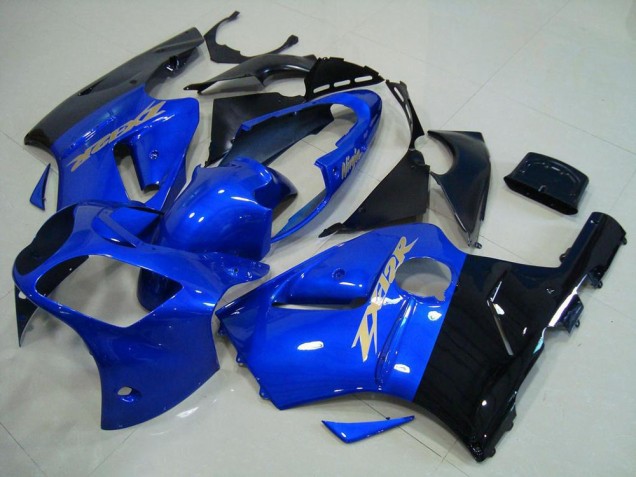 Blau Schwarz Kawasaki ZX12R 00-01 Verkleidungen