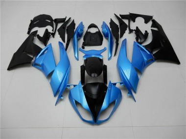 Blau Schwarz Kawasaki ZX6R 09-12 Verkleidung