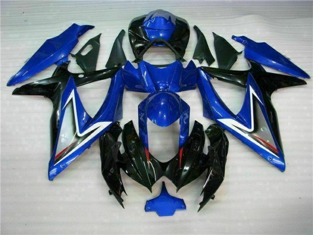 Blau Schwarz Suzuki GSXR 600 / 750 K8 08-10 Vollverkleidung Blau Schwarz Suzuki GSXR 600 / 750 K8 08-10 Vollverkleidung