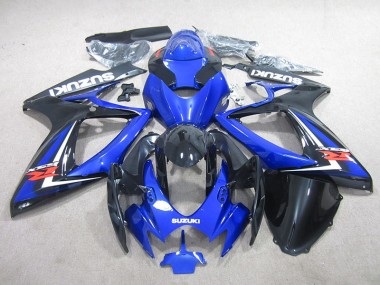 Blau Schwarz Suzuki GSXR 750 K6 06-07 Verkleidungen