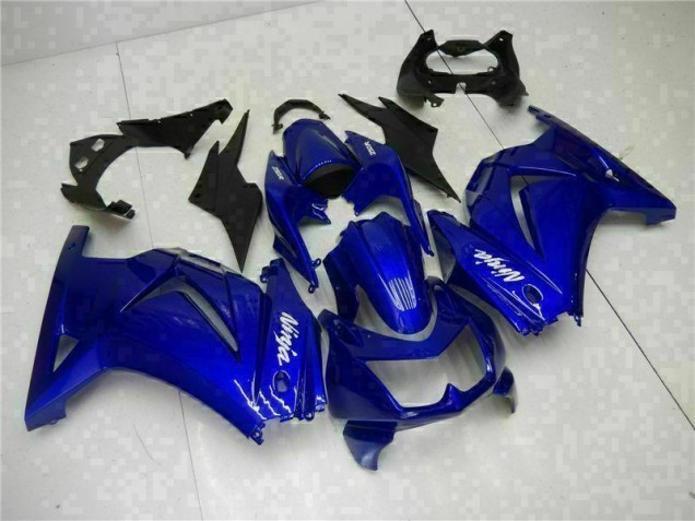 Blau Schwarz Weiß Ninja Kawasaki EX250 08-12 Verkleidung