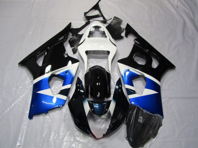 Blau Schwarz Weiß Suzuki GSXR 1000 K3 03-04 Verkleidungen