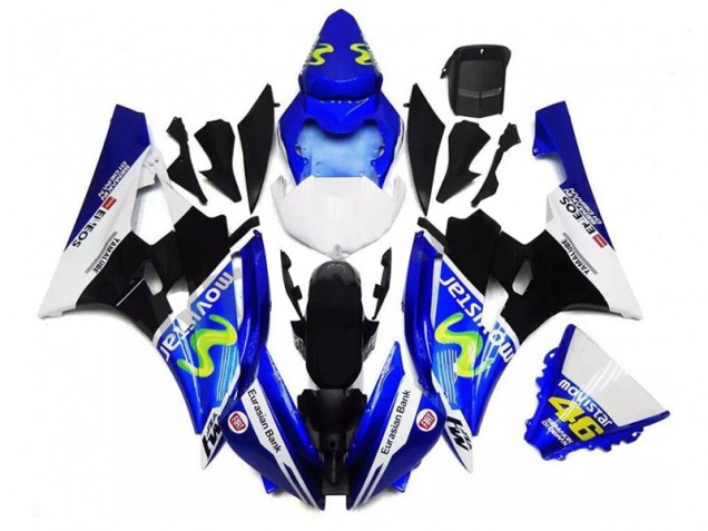 Blau Schwarz Weiß Yamaha R6 06-07 Verkleidungen Blau Schwarz Weiß Yamaha R6 06-07 Verkleidungen