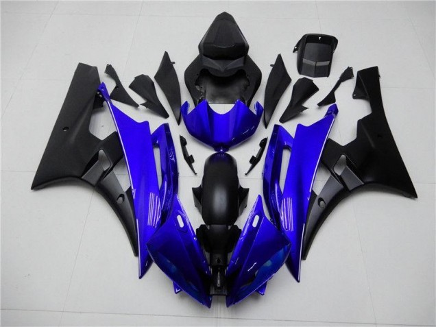 Blau Schwarz Yamaha R6 06-07 Verkleidungen Komplett Sets Blau Schwarz Yamaha R6 06-07 Verkleidungen Komplett Sets