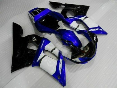 Blau Schwarz Yamaha R6 98-02 Vollverkleidung
