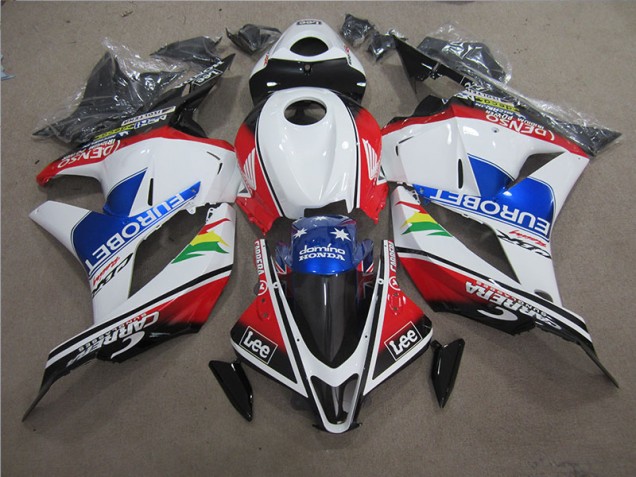 Blau Weiß EUROBET Lee Honda CBR 600 RR 09-12 Verkleidungen