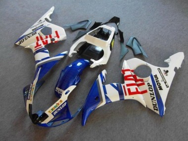 Blau Weiß Fiat Yamaha R6 03-05 Verkleidungen