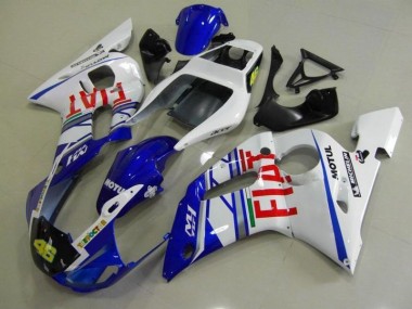 Blau Weiß Fiat Yamaha R6 98-02 Verkleidungen