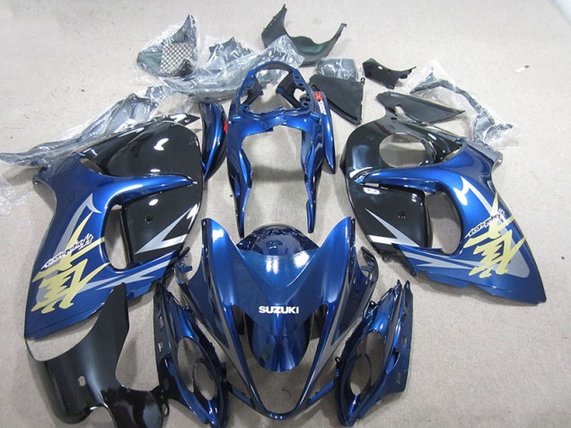 Blau Weiß Gold Aufkleber Suzuki GSXR 1300 Hayabusa 08-19 Verkleidungen Blau Weiß Gold Aufkleber Suzuki GSXR 1300 Hayabusa 08-19 Verkleidungen