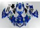 Blau Weiß Grün Suzuki GSXR 600 / 750 K8 08-10 Verkleidungen Blau Weiß Grün Suzuki GSXR 600 / 750 K8 08-10 Verkleidungen
