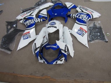 Blau Weiß Lucky Strike Motul Suzuki GSXR 600 K11 11-24 Verkleidungen