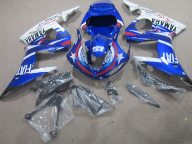 Blau Weiß Motul Fiat Yamaha R1 02-03 Verkleidung