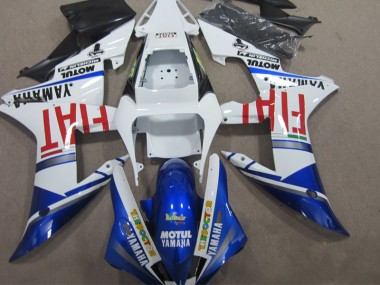 Blau Weiß Motul Fiat Yamaha R1 02-03 Verkleidungen