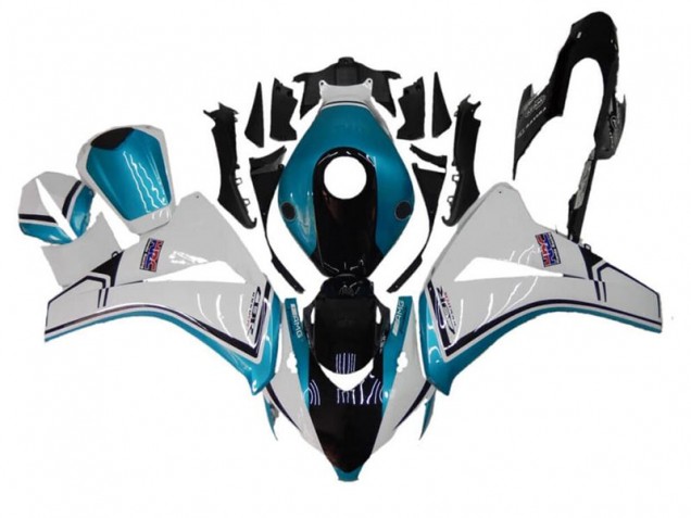 Blau Weiß Schwarz Honda CBR 1000 RR 08-11 Verkleidungen Blau Weiß Schwarz Honda CBR 1000 RR 08-11 Verkleidungen