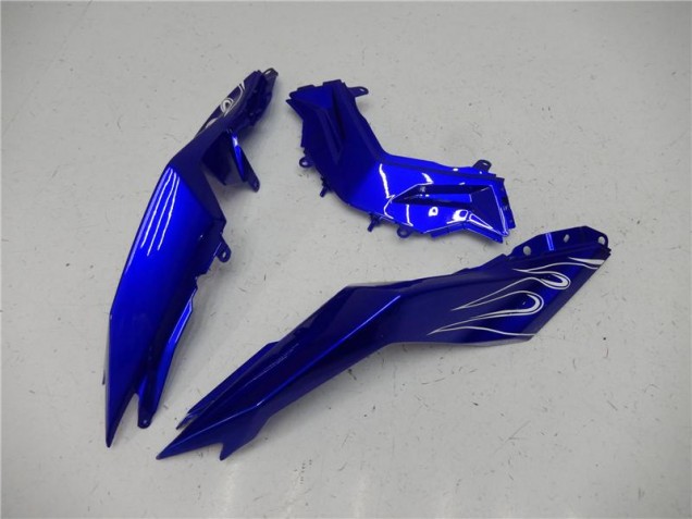 Blau Weiß Schwarz Kawasaki EX300 13-16 Verkleidungen Blau Weiß Schwarz Kawasaki EX300 13-16 Verkleidungen