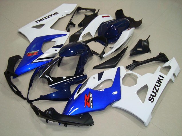 Blau Weiß Schwarz Suzuki GSXR 1000 K5 05-06 Verkleidungen Blau Weiß Schwarz Suzuki GSXR 1000 K5 05-06 Verkleidungen