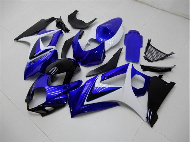 Blau Weiß Schwarz Suzuki GSXR 1000 K7 07-08 Verkleidungen