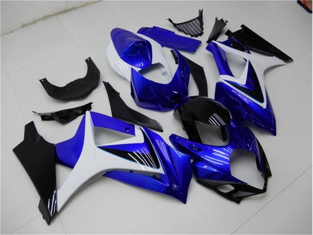 Blau Weiß Schwarz Suzuki GSXR 1000 K7 07-08 Verkleidungen