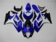 Blau Weiß Schwarz Suzuki GSXR 1000 K7 07-08 Verkleidungen