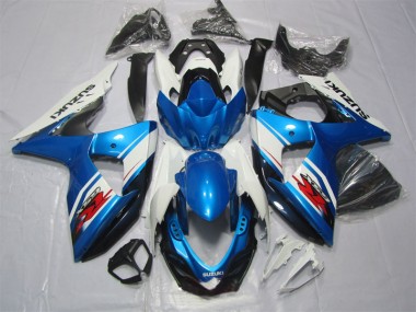 Blau Weiß Suzuki GSXR 1000 K9 09-16 Verkleidungen & Plastik