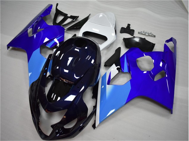 Blau Weiß Suzuki GSXR 600 / 750 K4 04-05 Verkleidung Blau Weiß Suzuki GSXR 600 / 750 K4 04-05 Verkleidung