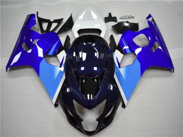 Blau Weiß Suzuki GSXR 600 / 750 K4 04-05 Verkleidung Blau Weiß Suzuki GSXR 600 / 750 K4 04-05 Verkleidung