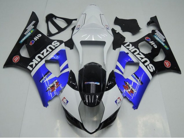 Blau, Weiß und Schwarz Suzuki GSXR 1000 K3 03-04 Verkleidungen