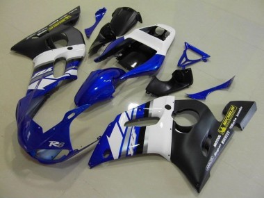 Blau, Weiß und Schwarz Yamaha R6 98-02 Verkleidungen
