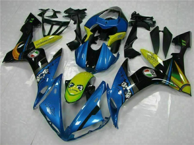 Blau Yamaha R1 04-06 Vollverkleidung