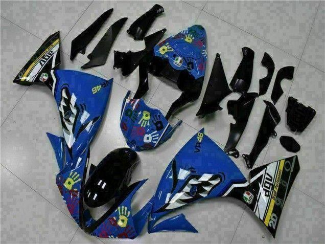 Blau Yamaha R1 09-11 Verkleidung