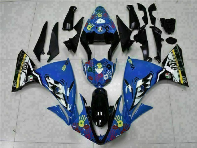 Blau Yamaha R1 09-11 Verkleidung