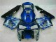 Blau mit silberner Flamme Honda CBR 600 RR 03-04 Verkleidungen
