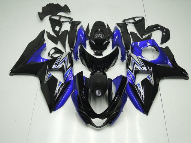 Blau und Schwarz Suzuki GSXR 1000 K9 09-16 Verkleidungen