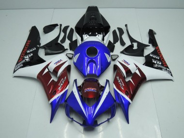 Burgunderrot und Blau Honda CBR 1000 RR 06-07 Verkleidungen