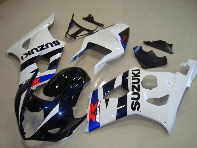 Dunkel blau Weiß Suzuki GSXR 1000 K3 03-04 Verkleidungen