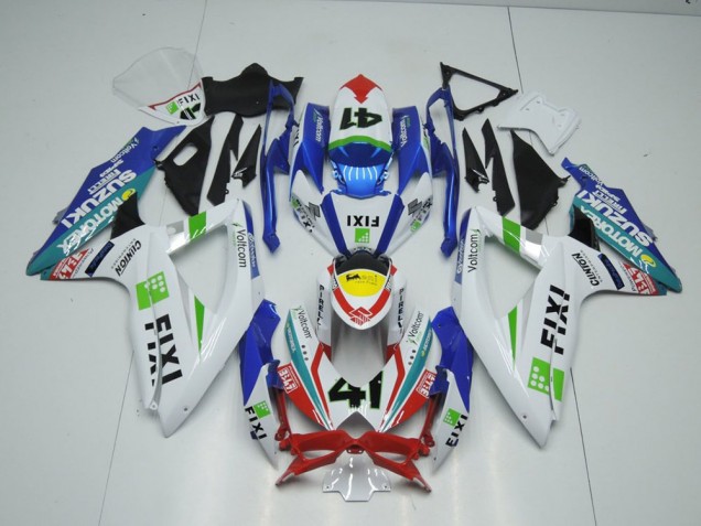 Fixi Hellblau Suzuki GSXR 1000 K9 09-16 Verkleidungen Fixi Hellblau Suzuki GSXR 1000 K9 09-16 Verkleidungen