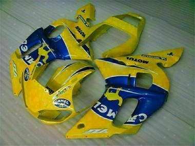 Gelb Blau Yamaha R6 98-02 Vollverkleidung