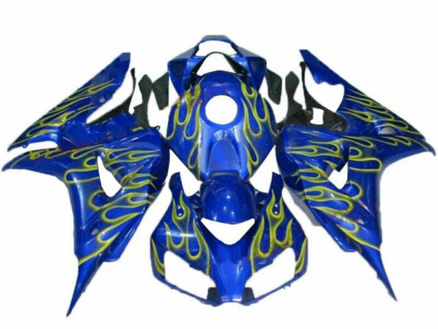 Gelb Flamme Blau Honda CBR 1000 RR 06-07 Verkleidungen