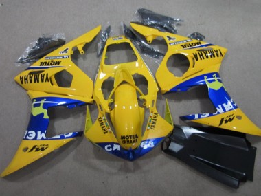 Gelb Motul Yamaha R6 03-05 Verkleidungen