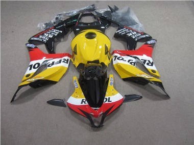 Gelb Rot Schwarz Repsol Honda CBR 600 RR 07-08 Verkleidungen
